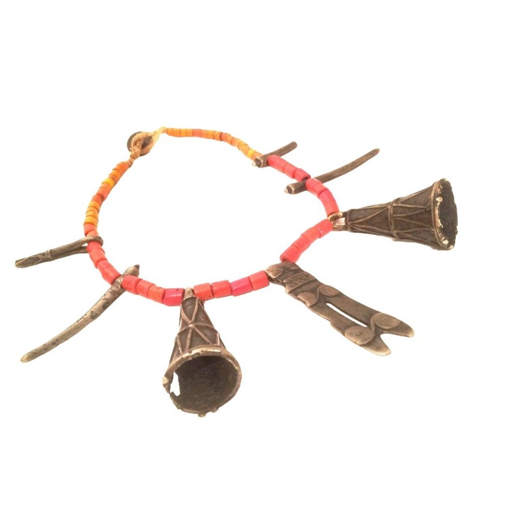 Handcrafted Artisan Naga Tribe Necklace Vintage Costume Jewelry